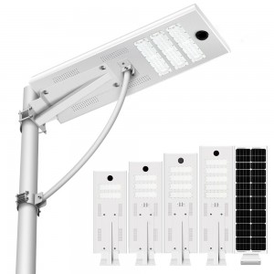 QBD-SE Series Integrated Solar Street Light, Aluminum Housing For Project, Motion Sensor For Options (Support Rod Type)